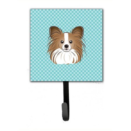 Jensendistributionservices Checkerboard Blue Papillon Leash & Key Holder MI1718231